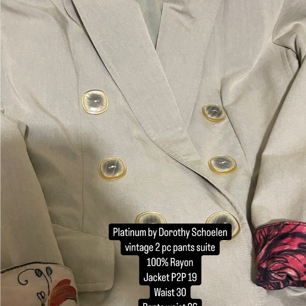 Women's Cream Double-Breasted Jacket